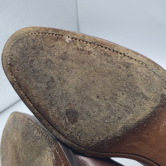 Peal & Co Brooks Brothers shoes Brown Grain Leather Split Toe Derby  Mens 10.5 main image 14